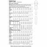 Naiste kleit, topp ja püksid, Simplicity Pattern #S9114 