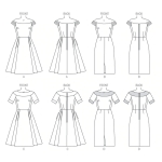Выкройка: Misses`, sizes: Misses` Petite Dress, Butterick B6129 