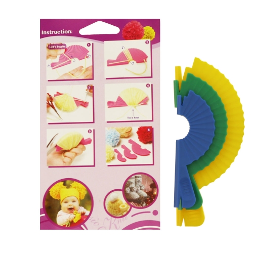 Pom Pom Loom set, 3 pcs, Classic Knit T1981 