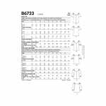 Выкройка: Misses` Top, Butterick B6733 