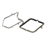 Twin hinged metal interchangeable frame, 10 cm 