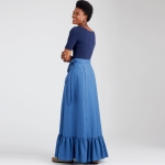Naiste taskutegas, tagant vaheliti seelik, Simplicity Pattern #S9049 