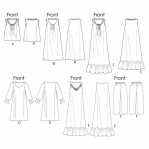 Ompelukaavat: Misses` Top, Gown and Pants, Butterick B5792 