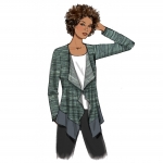 Выкройка: Misses` Cascade-Collar knit Jacket, Butterick B6527 