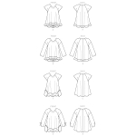Ompelukaavat: Misses` Top, Butterick B6215 