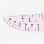 Transparent plastic French Curve Ruler, Comma-shaped ruler, cm, 30,5 cm, 3231 