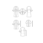 Simplicity Sewing Pattern Women`s Caftans and Wraps, SS9603 