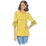 Выкройка: Misses` Tulip or Ruffle Sleeve Tops, Butterick B6456 