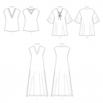 Выкройка: Misses` Top, Tunic and Caftan, Butterick B6769A 