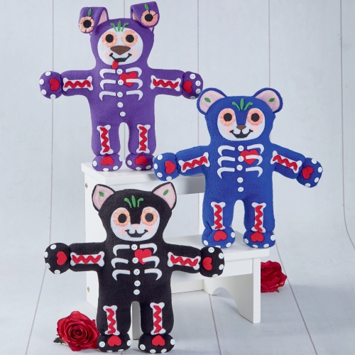 Topistäidetavad kass, karu ja koer, suurused: Ühes mõõdus, Simplicity Pattern #S8968 