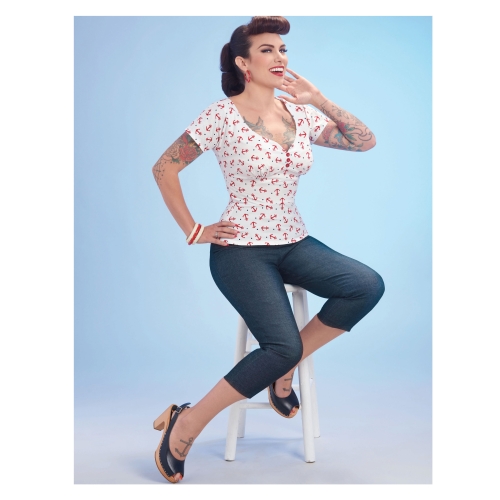 Naiste Gertie topp Simplicity Pattern #S8882 