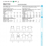 Sewing Pattern: Tüdrukute Dress, Butterick B6550CHJ 