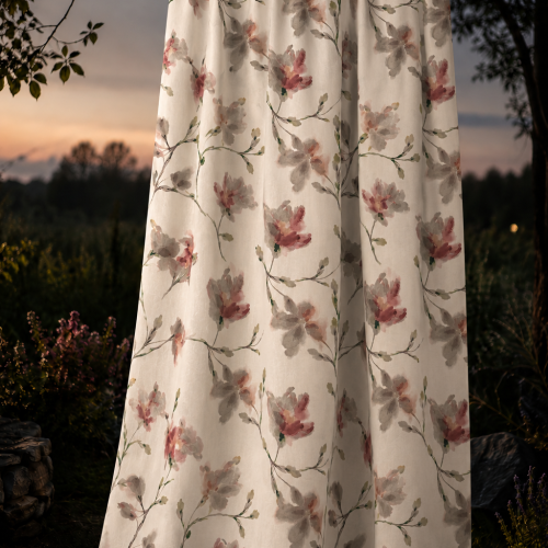 Läbikumav kardinakangas, 280 cm, Visillo Estampado Crecia 