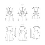 Naiste taskutega kleit, Simplicity Pattern #S9040 