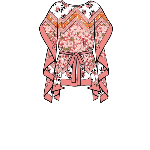 Children`s and Misses` Caftans, Sizes: S - L / XS - XL, Simplicity Pattern #S8937 