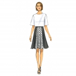 Naiste seelik ja kloššpüksid, Butterick B6179 