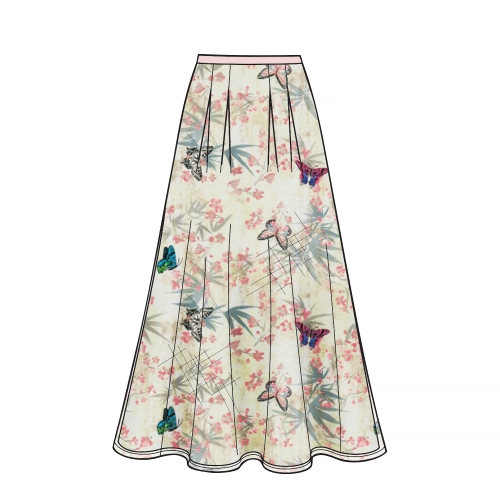 Tüdrukute seelikud ja trikoo topp suurused: 8-10-12-14-16, Simplicity Pattern #S8966 