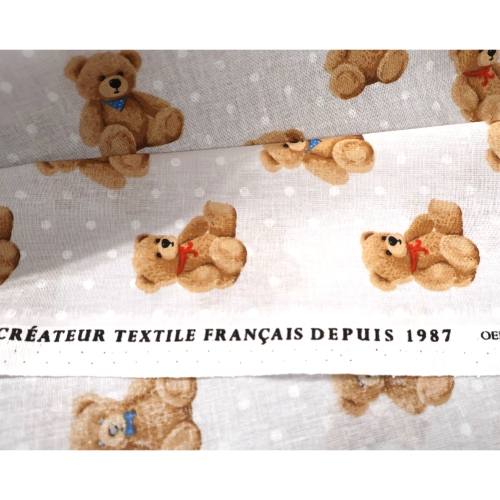 Тонкая хлопковая ткань с принтом, France, 140 см, Cotton Herault 
