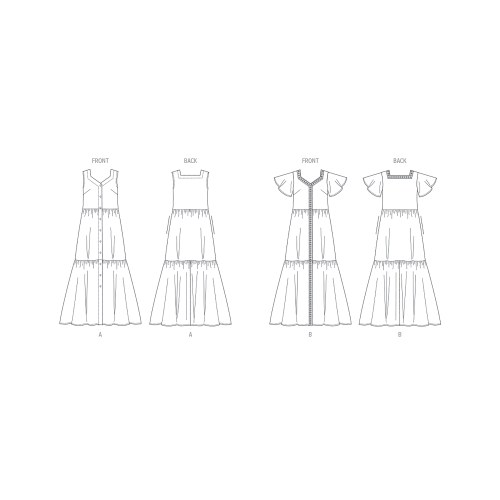 Lõikekomplekt BUTTERICK B6983 MISSES` DRESSES 