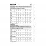 Выкройка: Misses` sirged Skirts and Belt, Butterick B6746 