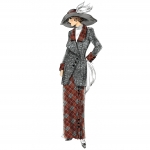 Выкройка: Misses` Jacket, Bib and Skirt, Butterick B6108 