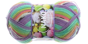 Villasisaldusega sokilõng, lilla-, roosa-, rohelisekirju