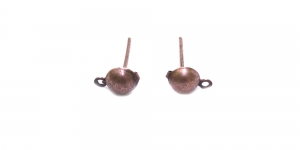 Kõrvarõnga toorikud, antiikvask, Antique Copper Earring, 15 x 6mm, EC50