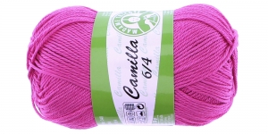 Puuvillane lõng Camilla; Värv 5054 (Tumeroosa), Madame Tricote