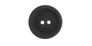 Must, kahe auguga plastiknööp, 23mm, 36L