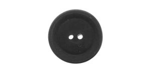 Must, kahe auguga plastiknööp, 25mm, 40L