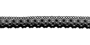 Puuvillane pits 2019-14 laiusega 1,8 cm, värv must