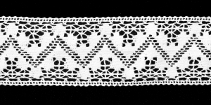 Puuvillane pits laiusega 6,5 cm, valge