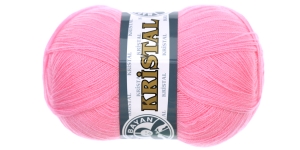 Akrüüllõng Kristal; Värv 110 (Tumedam roosa), Kristal Yarn; Colour 110 (Dark Pink), Madame Tricote