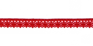 Puuvillane pits laiusega 1,3 cm, punane