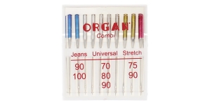 Комплект игл „сразу все“ для домашних швейных машин, Organ Combi