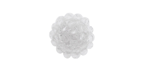 Värvitute klaaskristallidega, kannaga nööp, 20mm, 32L