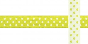 AB111 Täpimustriga kaunistuspael 12mm/ Art.12750 / helerohelisel taustal /jacquard/ribbon/trims/koristenauha/Лента декоративная