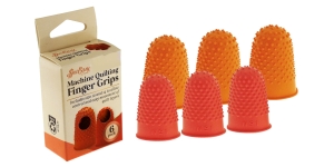 Finger Quards, machine quilting finger grips, 6 pcs, 2 sizes