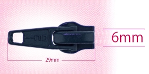 6 mm coil, spiral zipper slider, for flat coil