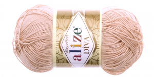 Diva Silk Effect Yarn; Colour 382 (Pink-Beige), Alize