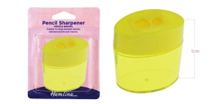 Pencil Sharpener for 2ø, Hemline 302, yellow