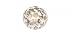 Valge, kuldne, kannaga metallnööp, 28mm, 44L