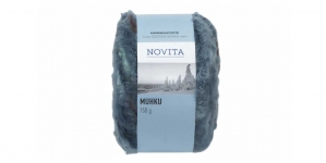 Mitmetooniline pehme dekoratiivlõng, sinakas-hallikas 