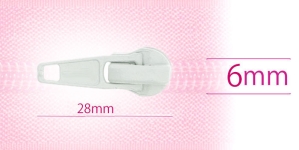 6 mm spiraalivetoketjun lukko, korkea spiraali, valkoinen