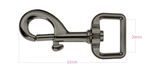 Карабин длинои 62 x 27мм для ремня 20мм