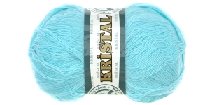 Akrüüllõng Kristal; Värv 21 (Hele türkiissinine), Kristal Yarn; Colour 21 (Light Turquoise), Madame Tricote