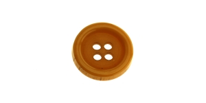 Karamellipruun, nelja auguga plastiknööp, 22mm, 34L