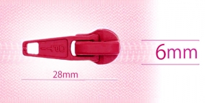 6 mm coil, spiral zipper slider, for flat coil