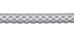 Puuvillane pits 2019-ZB laiusega 1,8 cm, värv hall valgega