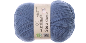 Villasisaldusega sokilõng Step Classic; Värv 1009 (Hallikas sinine), Austermann